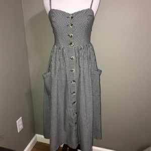 Urban Outfitters black and white checkered dress